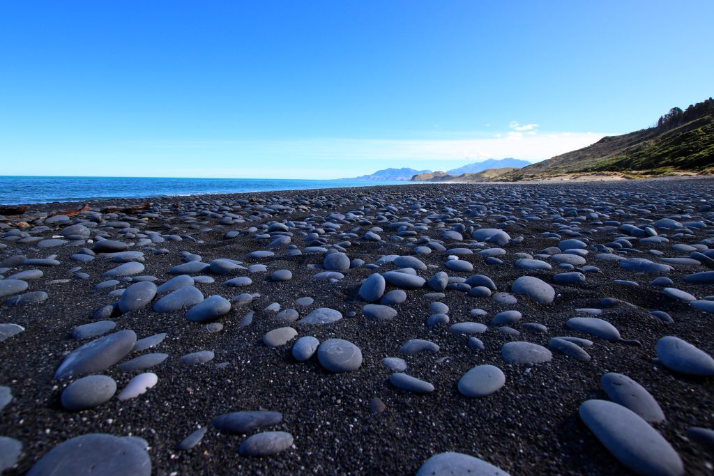 Beach on Pacific Ocean NZ