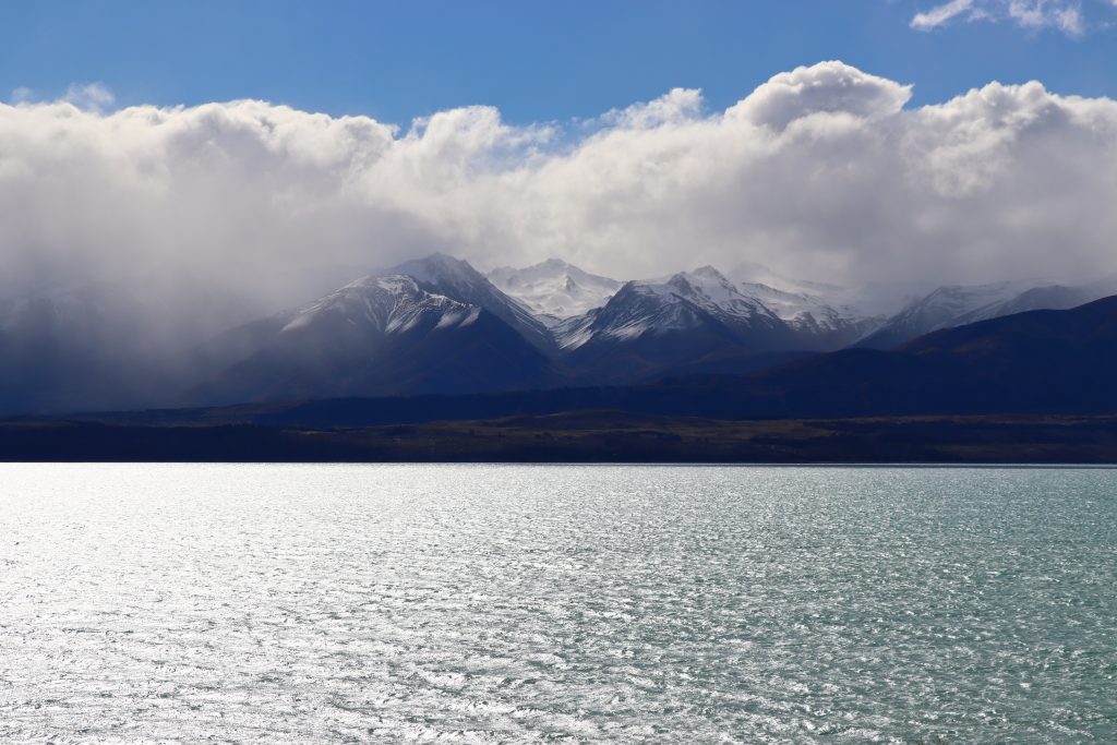 Montañas nevadas en Tekapo